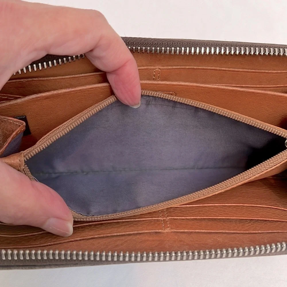 Coach Leather Accordion Wallet